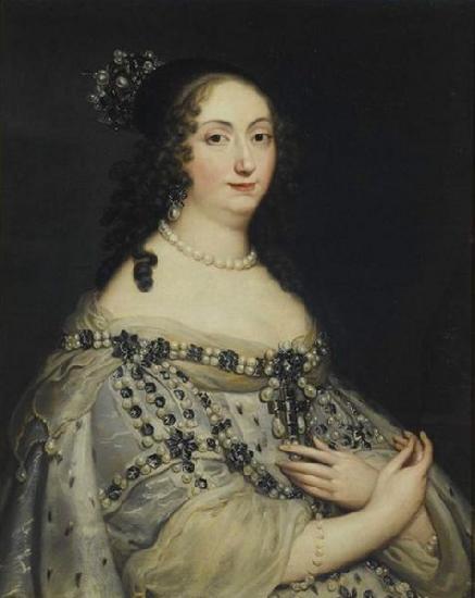 Justus van Egmont Portrait of Louise Marie Gonzaga de Nevers oil painting image